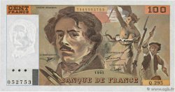 100 Francs DELACROIX 442-1 & 442-2 FRANCIA  1995 F.69ter.02c AU+