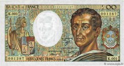 200 Francs MONTESQUIEU Fauté FRANCE  1981 F.70.01 UNC-