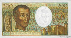 200 Francs MONTESQUIEU Fauté FRANCE  1981 F.70.01 UNC-