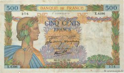 500 Francs LA PAIX FRANCE  1942 F.32.38