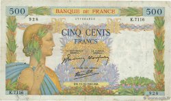500 Francs LA PAIX FRANCIA  1942 F.32.42
