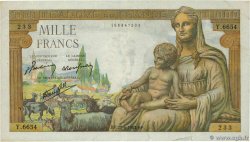 1000 Francs DÉESSE DÉMÉTER FRANCIA  1943 F.40.28