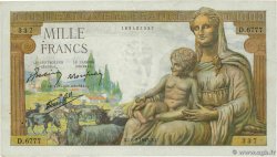 1000 Francs DÉESSE DÉMÉTER FRANCIA  1943 F.40.29