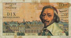 10 Nouveaux Francs RICHELIEU FRANCIA  1959 F.57.02