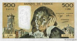 500 Francs PASCAL FRANCE  1989 F.71.40 SPL