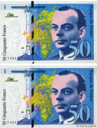 50 Francs SAINT-EXUPÉRY modifié Consécutifs FRANCE  1994 F.73.01d NEUF