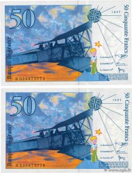 50 Francs SAINT-EXUPÉRY modifié Lot FRANCIA  1997 F.73.04 FDC