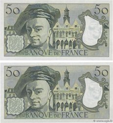 50 Francs QUENTIN DE LA TOUR Consécutifs FRANKREICH  1978 F.67.03 fST