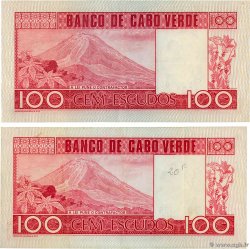 100 Escudos Lot CAPE VERDE  1977 P.54 VF