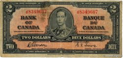 2 Dollars CANADA  1937 P.059b q.MB