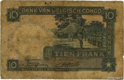 10 Francs CONGO BELGE  1948 P.14E AB