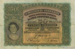 50 Francs SUISSE  1941 P.34l