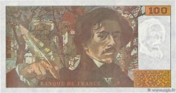 100 Francs DELACROIX imprimé en continu FRANCIA  1990 F.69bis.01bD SC+