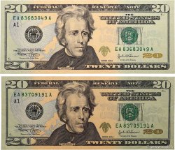 20 Dollars Lot UNITED STATES OF AMERICA Boston 2004 P.521a XF