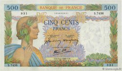 500 Francs LA PAIX FRANCE  1942 F.32.43