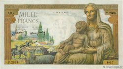 1000 Francs DÉESSE DÉMÉTER FRANCE  1942 F.40.14