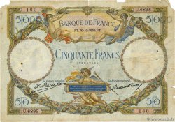 50 Francs LUC OLIVIER MERSON type modifié FRANCE  1930 F.16.01