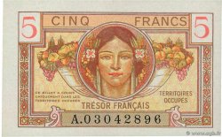 5 Francs TRÉSOR FRANÇAIS FRANKREICH  1947 VF.29.01 VZ+