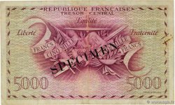 5000 Francs LIBERTÉ Spécimen FRANCIA  1943 VF.08.00Sp1 MBC