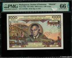 1000 Francs - 200 Ariary Épreuve MADAGASCAR  1966 P.056bp NEUF