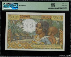 5000 Francs Spécimen MADAGASCAR  1950 P.049bs AU