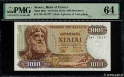 1000 Drachmes GRIECHENLAND  1970 P.198b fST+