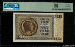 20 Dinara YUGOSLAVIA  1936 P.030 q.FDC