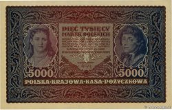 5000 Marek POLAND  1920 P.031 AU