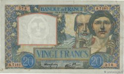 20 Francs TRAVAIL ET SCIENCE FRANCIA  1942 F.12.21