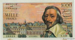 1000 Francs RICHELIEU FRANCIA  1955 F.42.12 q.SPL