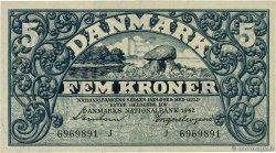 5 Kroner DINAMARCA  1942 P.030h SC