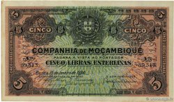 5 Libras MOZAMBIQUE Beira 1934 P.R32 XF