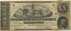 20 Dollars KONFÖDERIERTE STAATEN VON AMERIKA  1862 P.53