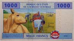 1000 Francs CENTRAL AFRICAN STATES  2002 P.207Ub UNC-