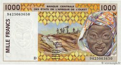 1000 Francs WEST AFRICAN STATES  1994 P.411Dd
