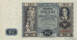 20 Zlotych POLOGNE  1936 P.077 SPL