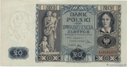 20 Zlotych POLOGNE  1936 P.077 SUP+