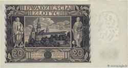 20 Zlotych POLOGNE  1936 P.077 SUP+