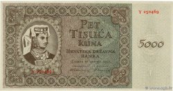 5000 Kuna CROAZIA  1943 P.14a FDC