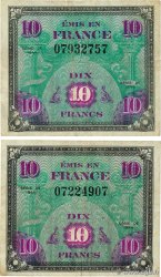 10 Francs DRAPEAU Lot FRANCE  1944 VF.18.01