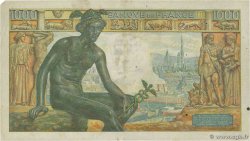 1000 Francs DÉESSE DÉMÉTER FRANCIA  1942 F.40.01 BC+