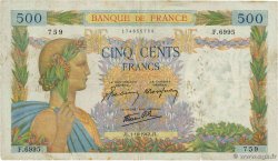 500 Francs LA PAIX FRANCE  1942 F.32.42