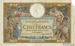 100 Francs LUC OLIVIER MERSON sans LOM FRANKREICH  1921 F.23.14