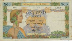 500 Francs LA PAIX FRANCE  1943 F.32.45
