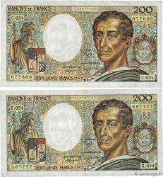 200 Francs MONTESQUIEU Lot FRANCIA  1987 F.70.07