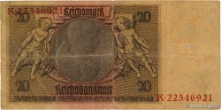 20 Reichsmark GERMANY  1929 P.181a F