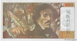 100 Francs DELACROIX imprimé en continu FRANCIA  1990 F.69bis.01bF- SC+