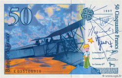 50 Francs SAINT-EXUPÉRY modifié FRANCIA  1997 F.73.04 FDC