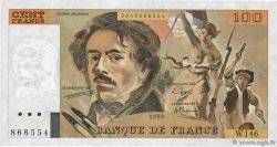 100 Francs DELACROIX modifié FRANCE  1989 F.69.13c UNC-