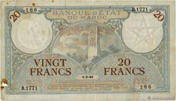 20 Francs MOROCCO  1945 P.18b